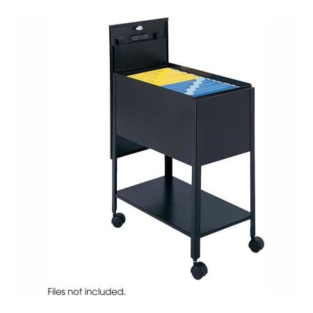 Safco Safco 5362 Extra Deep Letter Sized Mobile Tub File W/ Lock - Black 5362BL